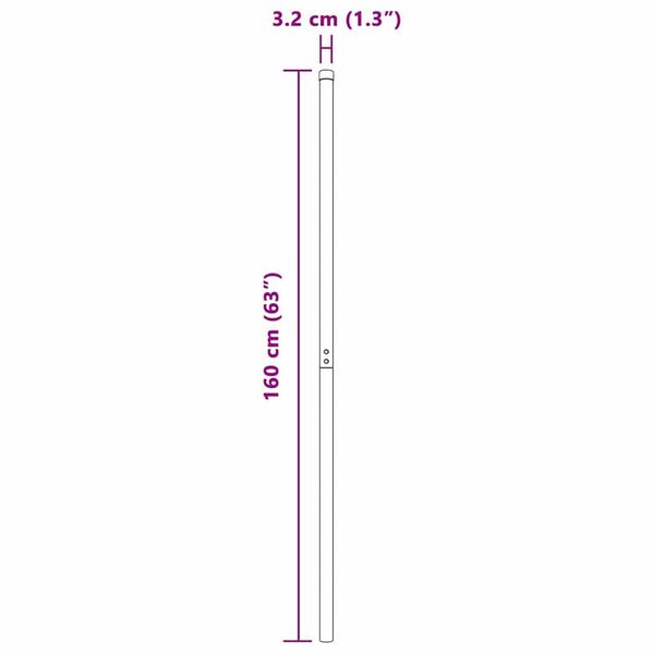 vidaXL Πό posts φράχτη 12 pcs Ασημί 160 cm Ατσάλι με Επικάλυψη Πούδρας
