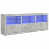 vidaXL &Nu;&tau;&omicron;&upsilon;&lambda;ά&pi;&iota; &mu;&epsilon; LED &Gamma;&kappa;&rho;&iota; &Sigma;&kappa;&upsilon;&rho;&omicron;&delta;έ&mu;&alpha;&tau;&omicron;&sigmaf; 181,5x37x67 &epsilon;&kappa;.