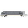 vidaXL Καναπές Κρεβάτι Γωνιακός Αν. Γκρι 275x140x70 εκ. Υφασμάτινος