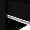 vidaXL Τοίχου κομοδίνο με συρτάρι με 2 pcs Μαύρη δρυς 50 x 36 x 30 εκ