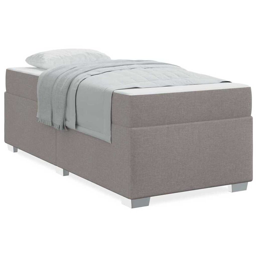 vidaXL Σκελετός Κρεβατιού Άλλο Taupe 90 x 200 cm ύφασμα