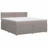 vidaXL &Kappa;&rho;&epsilon;&beta;ά&tau;&iota; box spring &mu;&epsilon; &sigma;&tau;&rho;ώ&mu;&alpha; Taupe 140 x 200 cm Ύ&phi;&alpha;&sigma;&mu;&alpha;