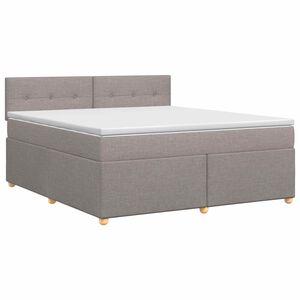 vidaXL &Kappa;&rho;&epsilon;&beta;ά&tau;&iota; box spring &mu;&epsilon; &sigma;&tau;&rho;ώ&mu;&alpha; Taupe 140 x 200 cm Ύ&phi;&alpha;&sigma;&mu;&alpha;