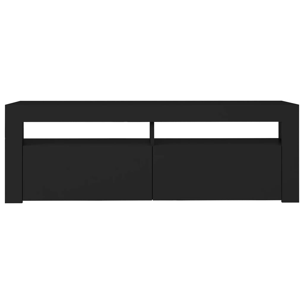 vidaXL Έπιπλο Τηλεόρασης με LED Μαύρο 120x35x40 εκ.