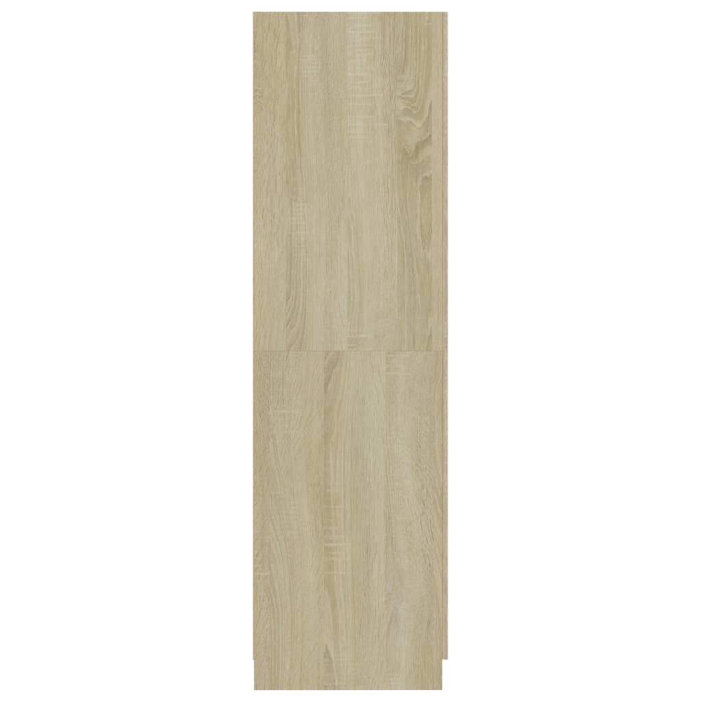 vidaXL Ντουλάπα Χρώμα Sonoma-Δρυς 80 x 52 x 180 εκ. από Επεξ. Ξύλο