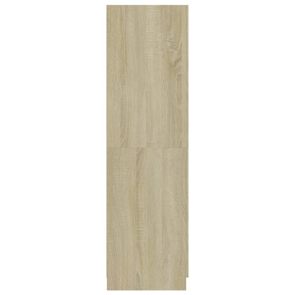 vidaXL Ντουλάπα Χρώμα Sonoma-Δρυς 80 x 52 x 180 εκ. από Επεξ. Ξύλο