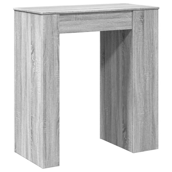 vidaXL Τραπέζι Μπαρ Γκρι Sonoma 95x47x103,5 εκ. από Επεξεργ. Ξύλο