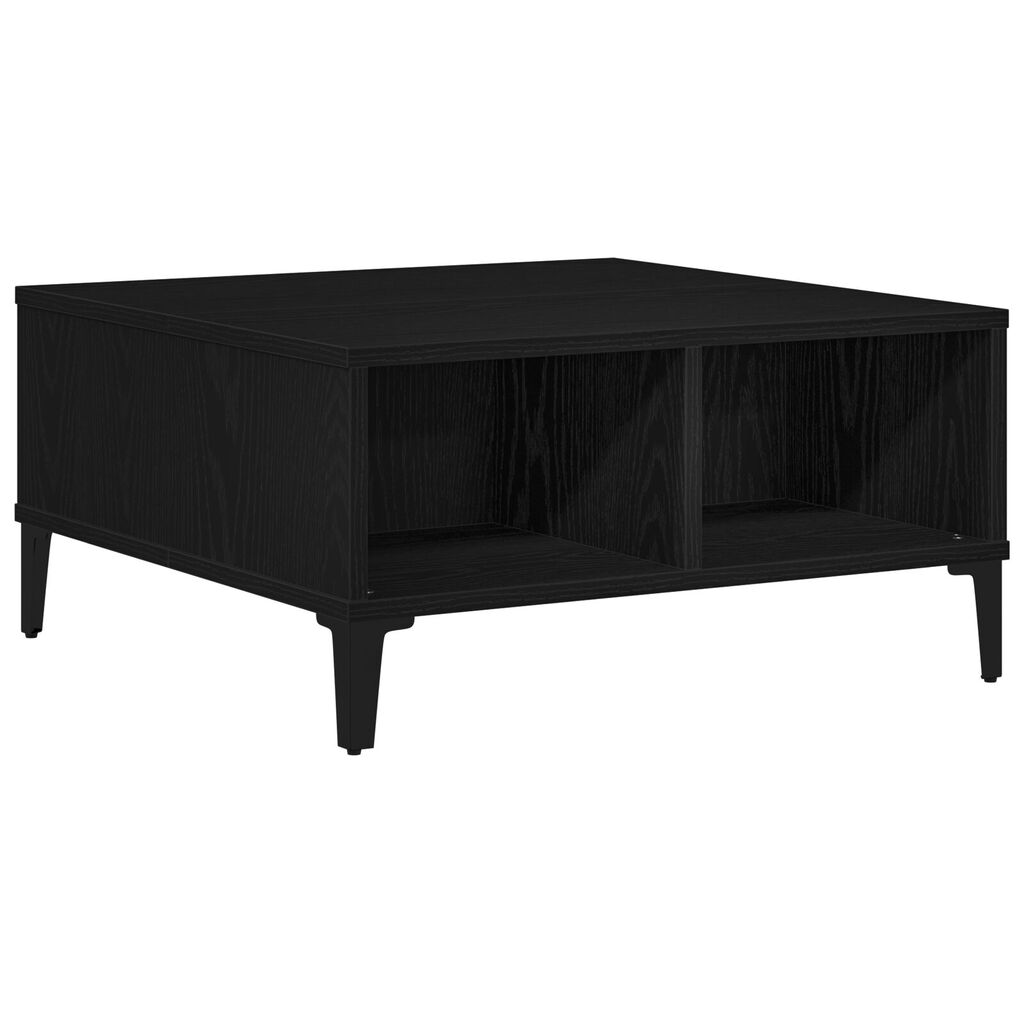 vidaXL Τραπεζάκι σαλονιού Μαύρο Δρυς 60x60x30 εκ. Επεξεργασμένο ξύλο