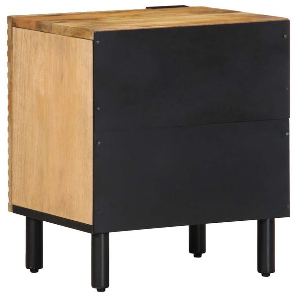 vidaXL Κομοδίνα 2 τεμάχια καφέ 40x33x46 cm από μασίφ ξύλο Mango