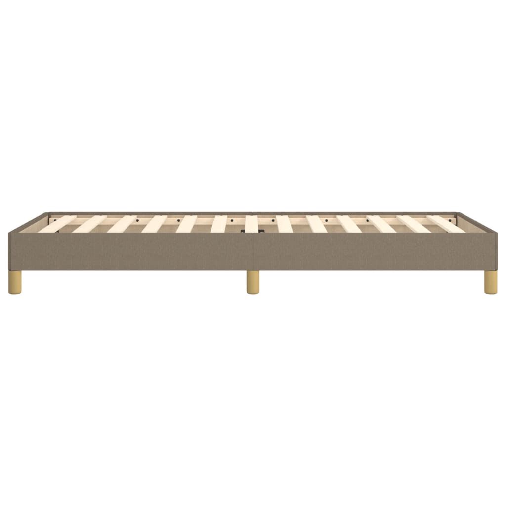 vidaXL Σκελετός Κρεβατιού Χωρίς Στρώμα Taupe 90x190 εκ. Υφασμάτινο