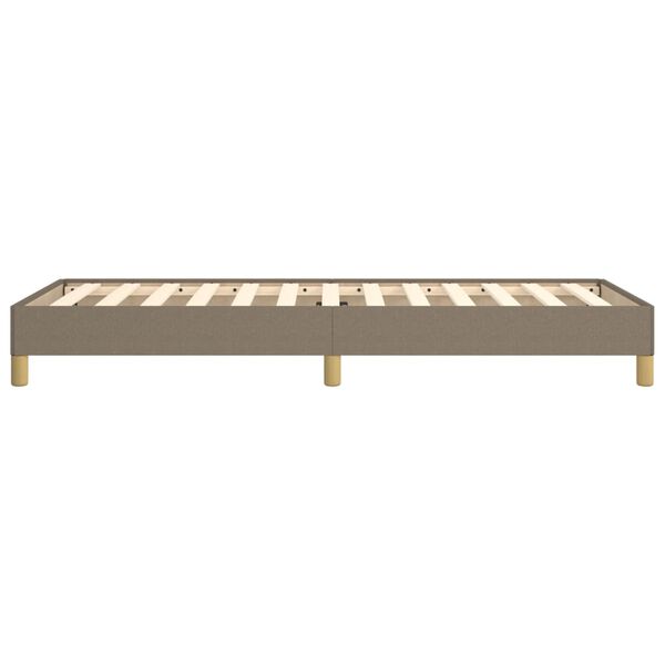 vidaXL Σκελετός Κρεβατιού Χωρίς Στρώμα Taupe 90x190 εκ. Υφασμάτινο