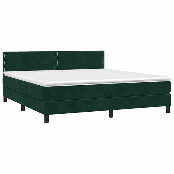 vidaXL &Kappa;&rho;&epsilon;&beta;ά&tau;&iota; Boxspring &mu;&epsilon; &Sigma;&tau;&rho;ώ&mu;&alpha; &Sigma;&kappa;&omicron;ύ&rho;&omicron; &Pi;&rho;ά&sigma;&iota;&nu;&omicron; 180x200&epsilon;&kappa;. &Beta;&epsilon;&lambda;&omicron;ύ&delta;&iota;&nu;&omicron;
