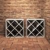 vidaXL &Rho;ά&phi;&iota; &Kappa;&rho;&alpha;&sigma;&iota;&omicron;ύ 2 pcs &Lambda;&epsilon;&upsilon;&kappa;ό 62 x 25 x 62 cm &Sigma;&tau;&epsilon;&rho;&epsilon;ά &xi;&upsilon;&lambda;&epsilon;ί&alpha; &pi;&epsilon;ύ&kappa;&omicron;&upsilon;