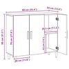 vidaXL Ντουλάπι Αρτισιανή Δρυς 90 x 34 x 80 εκ. από Επεξεργασμένο Ξύλο