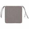 vidaXL Μαξιλάρια καθισμάτων 4 pcs Taupe 40 x 40 x 3 cm ύφασμα