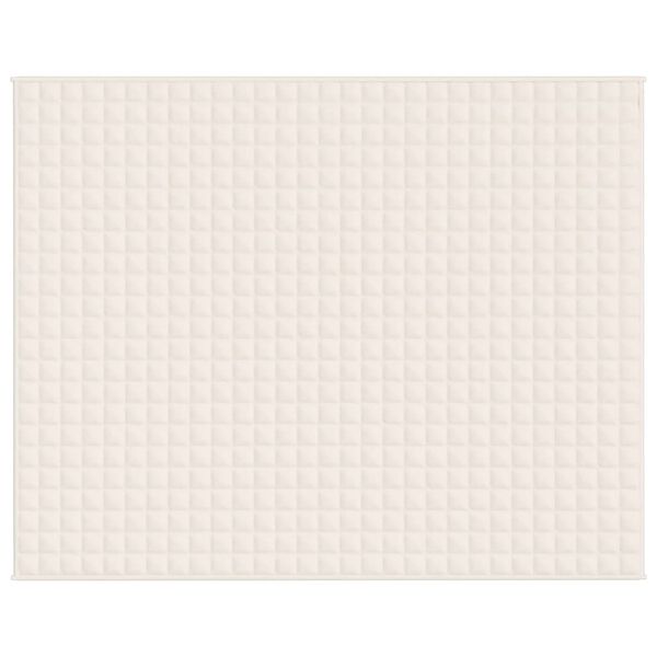 vidaXL Κουβέρτα Βαρύτητας Ανοιχτό Κρεμ 235 x 290 εκ. 11 κ. Υφασμάτινη
