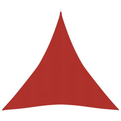 vidaXL Πανί Σκίασης Κόκκινο 5 x 6 x 6 μ. από HDPE 160 γρ./μ²