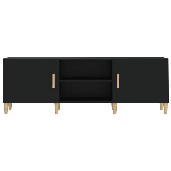 vidaXL Έπιπλο Τηλεόρασης Μαύρο 150 x 30 x 50 εκ. Επεξεργασμένο Ξύλο