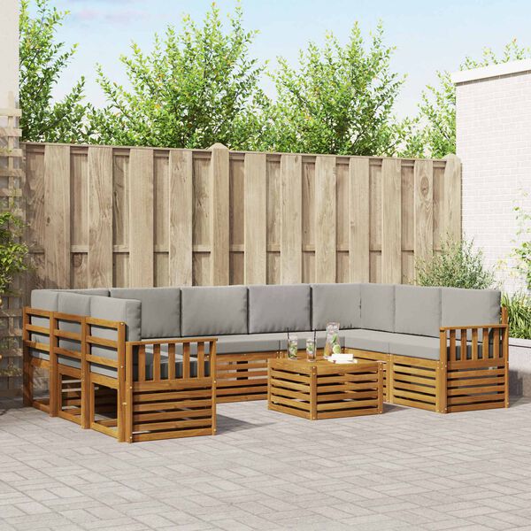 vidaXL &Sigma;&epsilon;&tau; &Kappa;&alpha;&nu;&alpha;&pi;έ 10 pcs &Phi;&upsilon;&sigma;&iota;&kappa;ό &kappa;&alpha;&iota; &Alpha;&nu;&omicron;&iota;&chi;&tau;ό &Gamma;&kappa;&rho;&iota; &Sigma;&tau;&epsilon;&rho;&epsilon;ό &Xi;ύ&lambda;&omicron; &Alpha;&kappa;&alpha;&kappa;ί&alpha;&sigmaf;