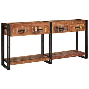 vidaXL &Tau;&rho;&alpha;&pi;έ&zeta;&iota;&alpha; &Kappa;&omicron;&nu;&sigma;ό&lambda;&epsilon;&sigmaf; 2 &tau;&mu;&chi;. &Pi;&omicron;&lambda;ύ&chi;&rho;&omega;&mu;&omicron; 161 x 33 x 75 &epsilon;&kappa;