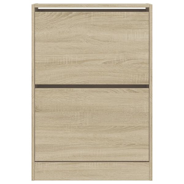 vidaXL Παπουτσοθήκη Sonoma Δρυς 60x21x87,5 εκ. από Επεξεργασμένο Ξύλο