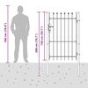 vidaXL Πύλη Φράχτη Γκρι 100 x 150 cm Χάλυβας με Επικάλυψη Πούδρας