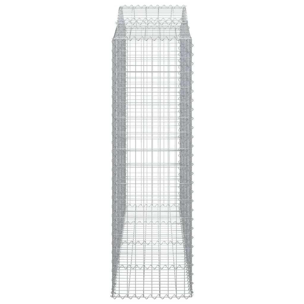 vidaXL Συρματοκιβώτια Τοξωτά 13 τεμ. 200x50x160/180 εκ. Γαλβαν. Ατσάλι