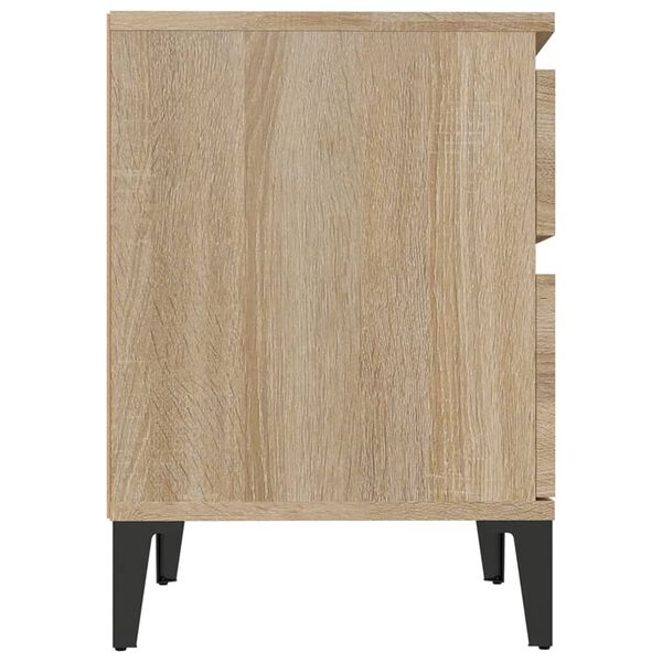 vidaXL Κομοδίνα 2 τεμ. Sonoma Δρυς 40 x 35 x 50 εκ.
