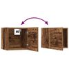 vidaXL Σετ επίπλου τηλεόρασης 5 pcs Παλαιό ξύλο 181 x 30 x 120 εκ