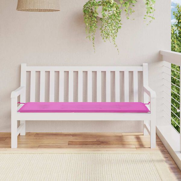 vidaXL Μαξιλάρι Πάγκου Κήπου Ροζ 150x50x4 εκ. Ύφασμα Oxford