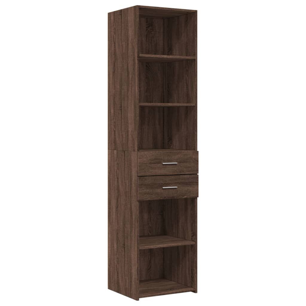 vidaXL Ντουλάπι Καφέ Δρυς 45x42,5x185 εκ. από Επεξεργασμένο Ξύλο