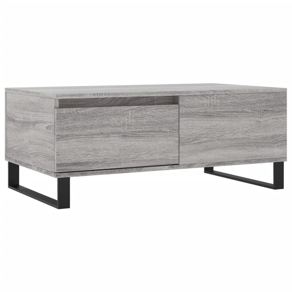 vidaXL Τραπεζάκι Σαλονιού Γκρι Sonoma 90x50x36,5εκ. Επεξεργασμένο Ξύλο