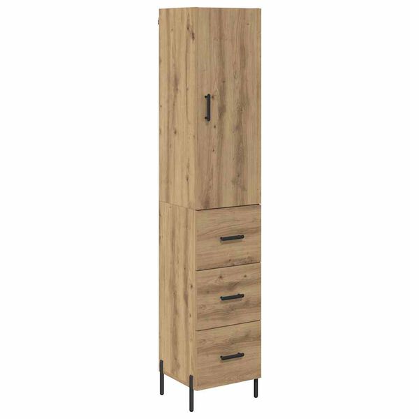 vidaXL Highboard Artisan Oak 34,5 x 34 x 180 &epsilon;&kappa;. &Epsilon;&pi;&epsilon;&xi;&epsilon;&rho;&gamma;&alpha;&sigma;&mu;έ&nu;&omicron; &xi;ύ&lambda;&omicron;