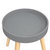 vidaXL Βοηθητικό Τραπέζι Γκρι 38x38x40 εκ. Επεξ. Ξύλο & Μασίφ Πεύκο