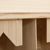 vidaXL Φωλιά για Κότες με 2 Θέσεις 63x40x65 εκ. από Μασίφ Ξύλο Πεύκου
