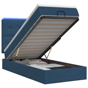 vidaXL &Kappa;&rho;&epsilon;&beta;ά&tau;&iota; Ottoman &mu;&epsilon; &Sigma;&tau;&rho;ώ&mu;&alpha; &kappa;&alpha;&iota; LED &Mu;&pi;&lambda;&epsilon; 100 x 200 cm Ύ&phi;&alpha;&sigma;&mu;&alpha;