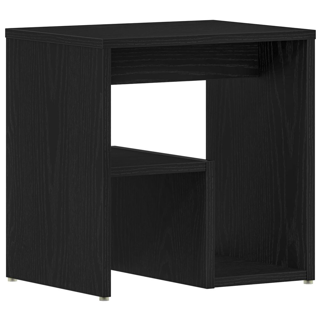 vidaXL Κομοδίνο Μαύρη Δρυς 40x30x40 εκ Συνθετικό Ξύλο