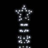 vidaXL Χριστουγεννιάτικο δέντρο LED με καρφιά 570 LED Ψυχρό Λευκό