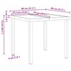 vidaXL Σέτ φαγητού για κήπο 3 pcs Γκρι συνθετικό ρατάν