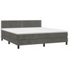 vidaXL &Kappa;&rho;&epsilon;&beta;ά&tau;&iota; Boxspring &mu;&epsilon; &Sigma;&tau;&rho;ώ&mu;&alpha; & LED &Sigma;&kappa;. &Gamma;&kappa;&rho;&iota; 180x200&epsilon;&kappa;. &Beta;&epsilon;&lambda;&omicron;ύ&delta;&iota;&nu;&omicron;