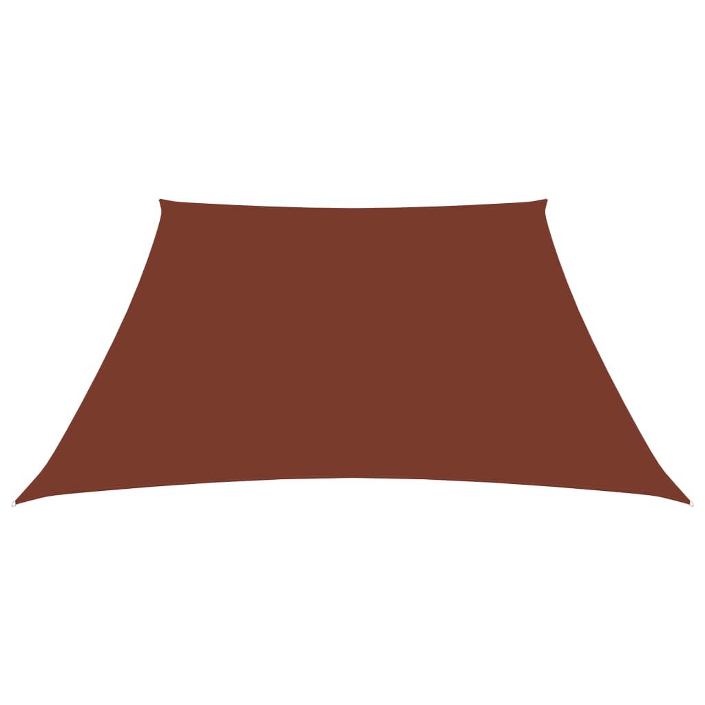 vidaXL Πανί Σκίασης Τρίγωνο Terracotta 2/4 x 3 μ. από Ύφασμα Oxford
