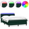 vidaXL &Kappa;&rho;&epsilon;&beta;ά&tau;&iota; Boxspring &mu;&epsilon; &Sigma;&tau;&rho;ώ&mu;&alpha; & LED &Sigma;&kappa;&omicron;ύ&rho;&omicron; &Pi;&rho;ά&sigma;&iota;&nu;&omicron; 160x210&epsilon;&kappa;. &Beta;&epsilon;&lambda;&omicron;ύ&delta;&iota;&nu;&omicron;