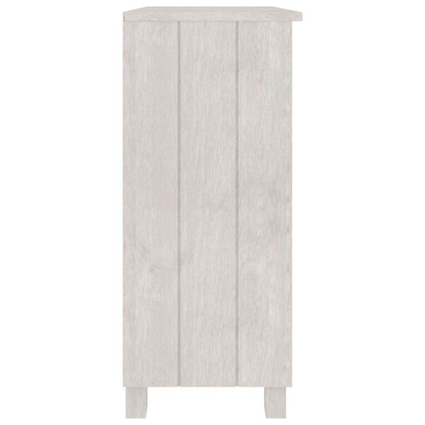 vidaXL Ντουλάπι HAMAR Λευκό 85 x 35 x 80 εκ. από Μασίφ Ξύλο Πεύκου