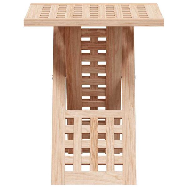 vidaXL Τραπεζάκι σαλονιού Καφέ 33 x 33 x 40.5 εκ Μασίφ ξύλο καρυδιάς
