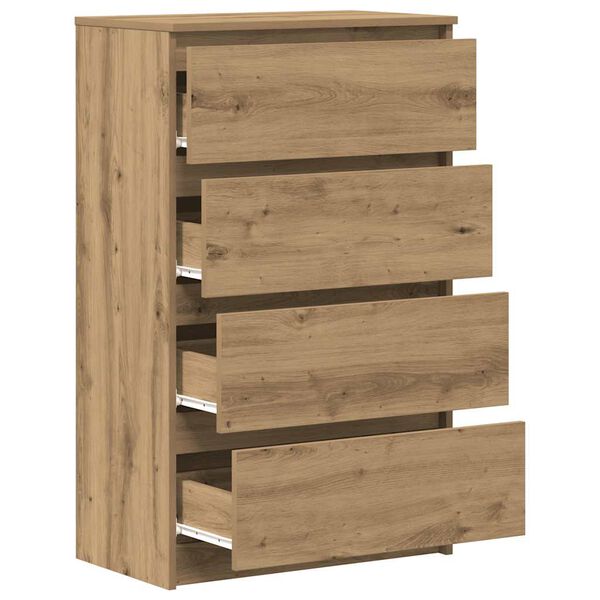 vidaXL Μπουφές Τεχνίτης Δρυς 60x35x98,5 εκ Ξύλο μηχανής