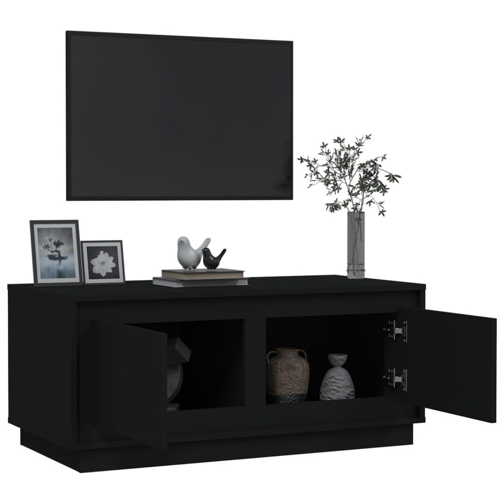 vidaXL Τραπεζάκι Σαλονιού Μαύρο 102x50x44 εκ. από Επεξεργασμένο Ξύλο