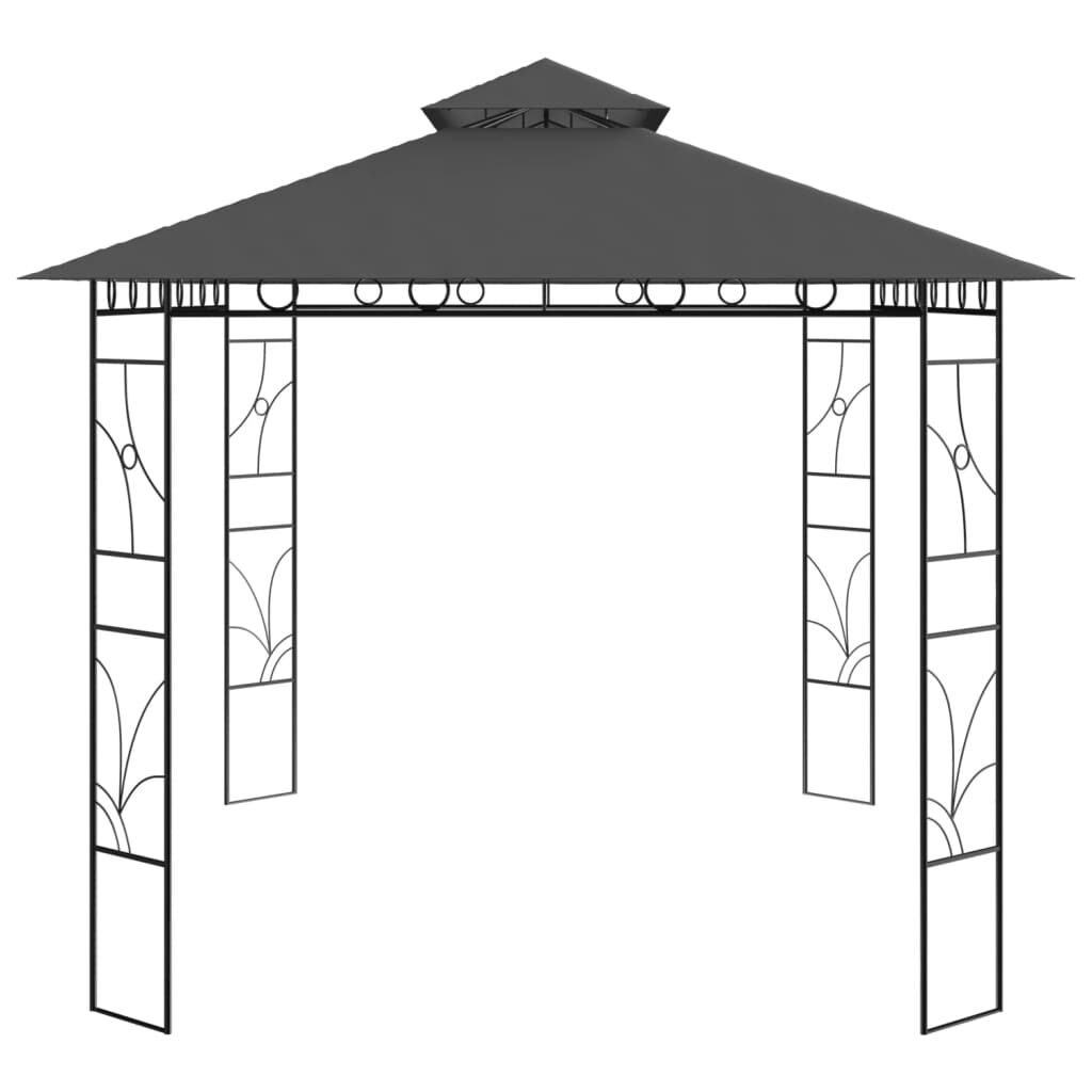 vidaXL Κιόσκι Ανθρακί 4 x 3 x 2,7 μ. 160 γρ./μ²
