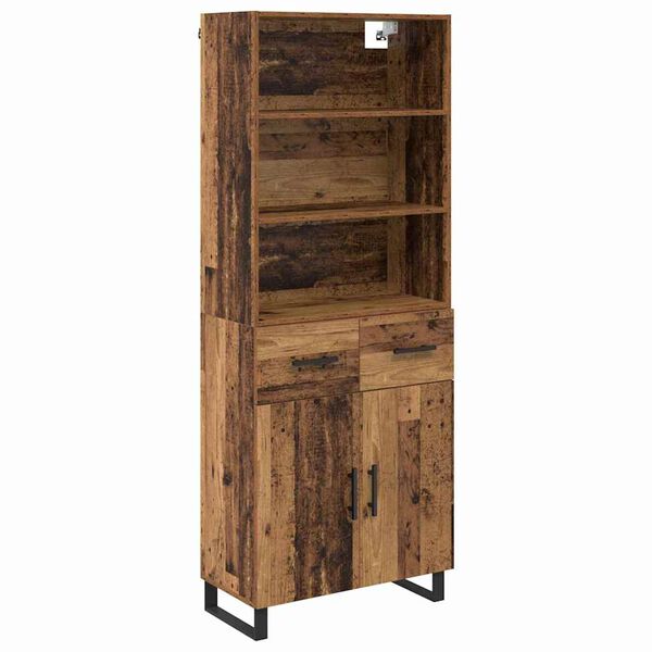 vidaXL Highboard &Pi;&alpha;&lambda;&iota;ό &xi;ύ&lambda;&omicron; 69,5 x 34 x 180 &epsilon;&kappa;. &Epsilon;&pi;&epsilon;&xi;&epsilon;&rho;&gamma;&alpha;&sigma;&mu;έ&nu;&omicron; &xi;ύ&lambda;&omicron;