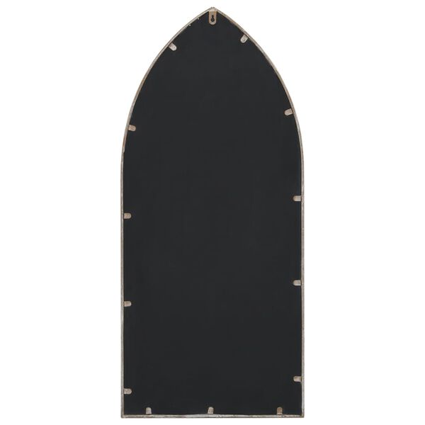 vidaXL Καθρέφτης Κήπου για Εξ. Χώρους Λευκό της Άμμου 100x45 εκ Σίδερο