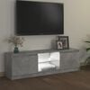 vidaXL Έπιπλο Τηλεόρασης με LED Γκρι Σκυρδέματος 120 x 30 x 36 εκ.